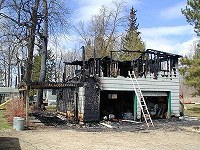 Cabin 5 after the fire