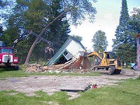 Demolition of Cabin 4