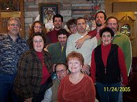 The whole family